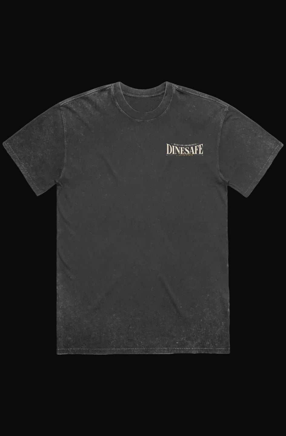 DineSafe Collective Heavyweight Tee — Black Stone