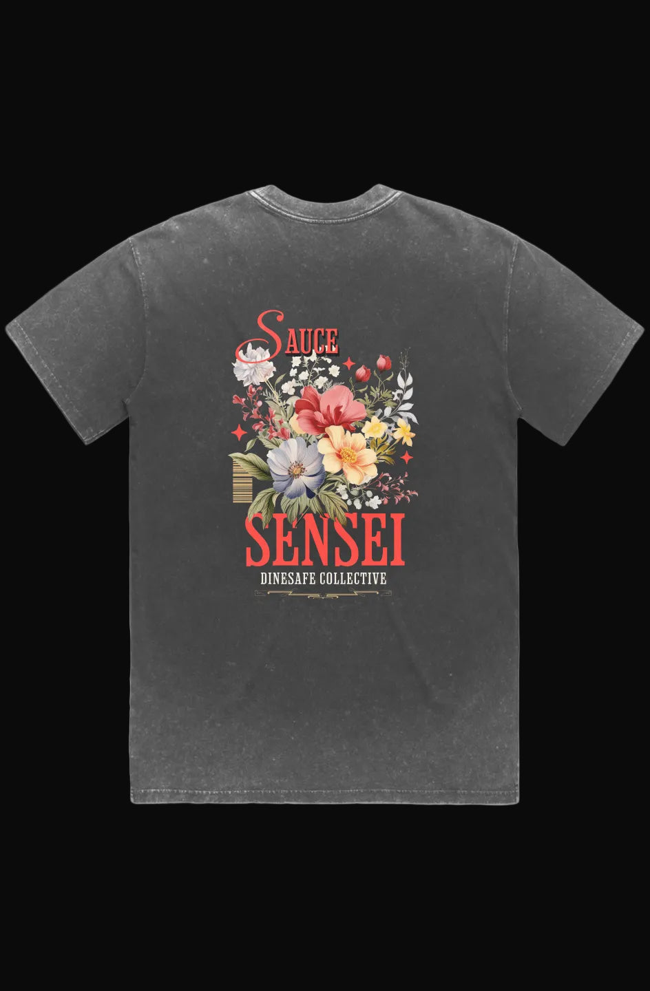 DineSafe Collective Heavyweight Tee — Black Stone