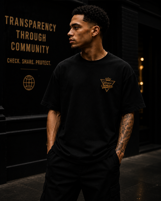Sauce Sensei Tee 01 — Black Gold