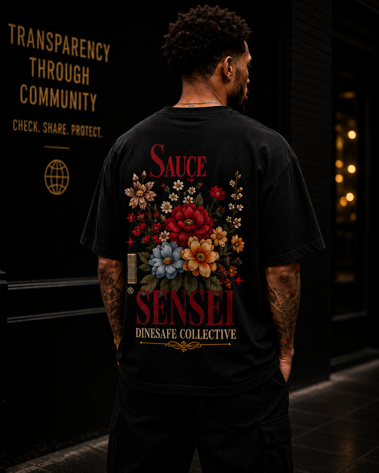 DineSafe Collective Heavyweight Tee — Black Stone
